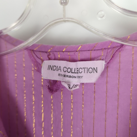 Emerson Fry Pink Lavender Lurex Isla Dress - Picture 4 of 10